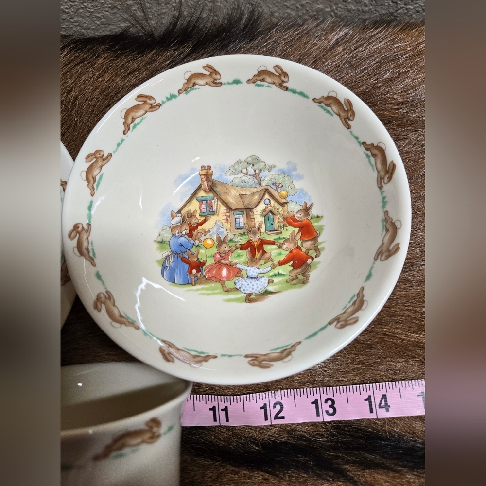 Bunnykins By Royal Doulton Childrens Bone China Dish Set Of 3 - Picture 3 of 10